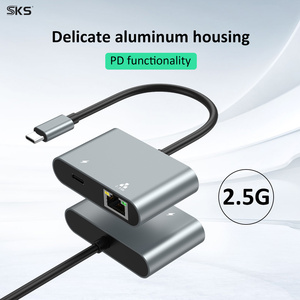 Adaptador Ethernet Tipo-C 2.5G RJ45 con Puerto de Carga PD para <span class=keywords><strong>Laptop</strong></span>, MacBook, iPad, Teléfono Android, Hub <span class=keywords><strong>USB</strong></span>-C Portátil de Alta Velocidad para Impresora - Product Image 2