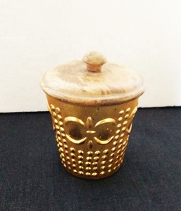 decorative Candle jars with wax - Product Image 3