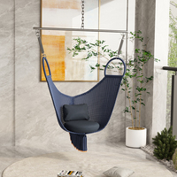 Fauteuil suspendu en corde tressée pour porche, résistant à l'eau et aux UV, pour balcon, terrasse, cour et jardin
