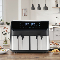 SKD CKD nouvelle friteuse à Air Double pile numérique tactile Smart friteuse à Air grille-pain four grande capacité multifonctionnel sans huile friteuse à Air