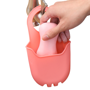 Sac de vidange en silicone pour évier de cuisine salle de bain pochette de rangement suspendue porte-savon organisateur multifonctionnel - Product Image 5