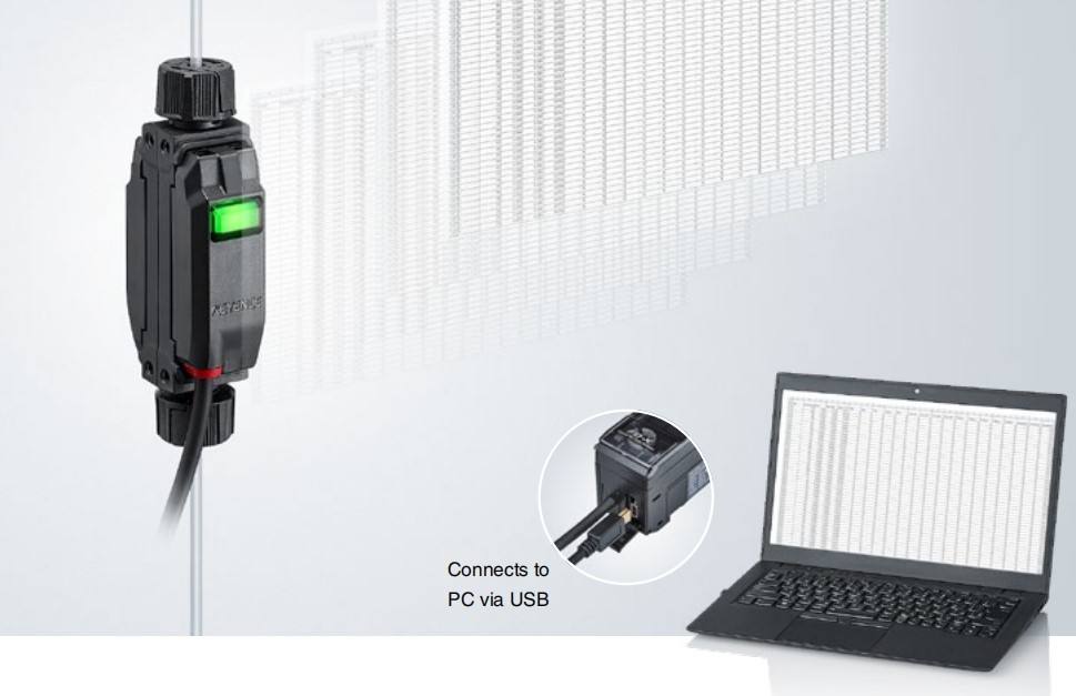 Keyence FD-XA1 Micro Flow Sensor - Monitor from Outside