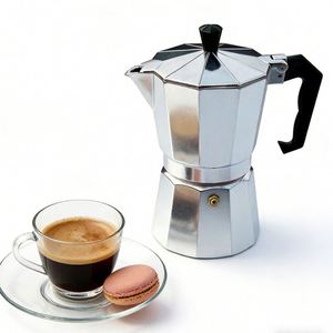 <span class=keywords><strong>Cafetera</strong></span> Moka <span class=keywords><strong>Italiana</strong></span> de Aluminio para Exportación al por Mayor, Compatible con <span class=keywords><strong>Inducción</strong></span>, 6 <span class=keywords><strong>Tazas</strong></span>, Tapa Plateada, Térmica - Product Image 5