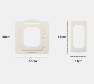 Cage à lapin moderne en acrylique, best-seller, clôture pour animaux de compagnie, protection solide, transfrontalier, avec acier plastique, design populaire - Product Image 5