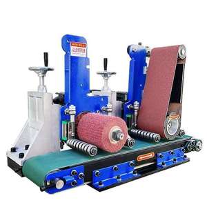 Machine de ponçage à tambour à bande large multifonctionnelle pour le métal, débavureuse et polisseuse de surface plane, du fabricant économique - Product Image 1