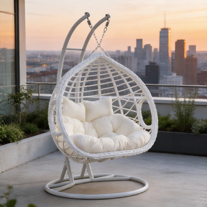 Sedia Sospesa da Giardino in Alluminio Stile Rattan di Alta Qualità, Moderna e per Esterni, Vendita all'Ingrosso - Product Image 2