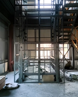 Plateforme élévatrice verticale hydraulique pour marchandises, capacité 500-5000 kg, à chaîne, pour le levage de fret