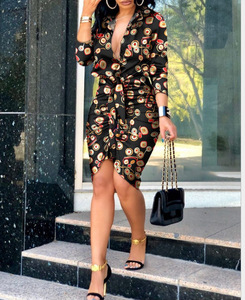 WY530009 Global <strong>Lover</strong> <strong>Dresses</strong> Women Casual Long Sleeve Leopard Print Maxi <strong>Dress</strong> - Product Image 6