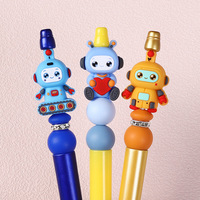 Siap Kirim Yuang HXC250 Model Shenzhen Robot 3D Silicone Beads Beading Pen Aksesoris Kreatif DIY Charms Lucu