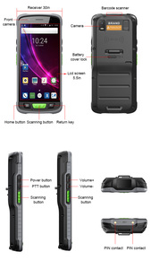 V9100 HDX fdx-b LF 134.2kHz RFID Reader gồ ghề <span class=keywords><strong>PDA</strong></span> cho chăn nuôi quản lý - Product Image 4