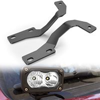 Supports de montage de feux de fossé pour montants A en acier inoxydable 304 noir sur mesure pour travaux tout-terrain pour Ford F et Toyota Truck