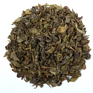 أوراق الشاي الصيني شاي أخضر عضوي البارود 9501 9502 9475 فضفاض صندوق تعبئة الشاي و كيس خيش في العمود الفقري