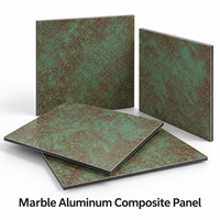 Panneau composite en aluminium marbré avec revêtement PE, veinage doré, 3 mm, pour revêtement de comptoir de réception