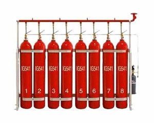 90L IG541 Gasbasiertes Feuerlöschsystem, 19kg Kapazität, Geschlossene Flutungsanlage für Klasse B Brände - Product Image 1