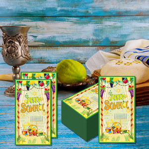 Huancai 20 PCS <span class=keywords><strong>Happy</strong></span> Sukkot Serviettes D'invité Jetable Papier Dîner <span class=keywords><strong>Serviette</strong></span> Salle De Bains Essuie-mains pour Festival Juif Articles De Fête - Product Image 5