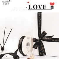 Shinewrap Usine Bon Prix 2.5CM * 45Yard Rubans D'imprimante Avec Logo Ruban Gros-Grain Personnalisé pour Boîte Cadeau Décor Fleuriste Ruban