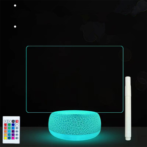 Batería de energía Eid musulmán Islam 3D ilusión Ramadán luces de noche lámpara de Luna Ramadán decoración Control remoto LED luz de noche - Product Image 2