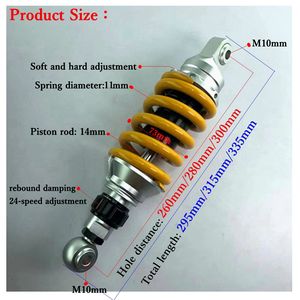 Nova Motocicleta Nitrogen Damping <span class=keywords><strong>Shock</strong></span> Absorber Suspensão Traseira Off-road Retrofit/Upgrade - Product Image 3