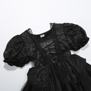 Disfraz de <span class=keywords><strong>Mal</strong></span>éfica para Niñas, Vestido de Manga Larga con Encaje Negro, Disfraz de Halloween, Disfraz de Carnaval - Product Image 5