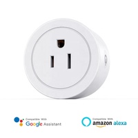 Tuya Alexa Wifi sans fil Us Standard Home Mini prise intelligente Tuya prend en charge Alexa Echo Dot et google Home Wifi Smart Power Plug