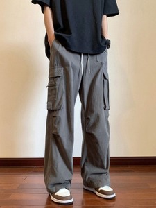 <span class=keywords><strong>Cargo</strong></span> hommes à la mode <span class=keywords><strong>marque</strong></span> à la mode Ins droite décontracté automne Niche américain jambe large ample tout match pantalon - Product Image 3