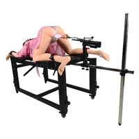 Fauteuil Gynécologique Multifonctionnel Réglable Menottes Métalliques Posture Allongée et Ventrale Machine Sexuelle Silencieuse Avancée Produits SM