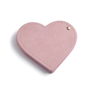 Wholesale Popular Pink Heart Shape Cute Portable Rotary Pocket <b>Mirror</b> - Product Image 2