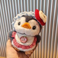 Porte-clés pendentif pingouin en peluche personnalisable, mini animal mignon et moelleux, rembourrage en coton PP, taille 11-30 cm, accessoire de fête unisexe