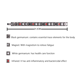 Heiß Begehrtes Germanium Herrenarmband – Herren Steinarmband mit Heilmagneten - Product Image 3