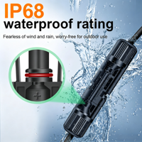 Conector Solar para Panel Solar Fotovoltaico, Resistente al Agua IP68, 30A, 1000V, CC, para Sistemas Solares