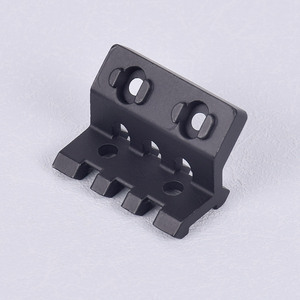 Base de lampe torche tactique MGPQOB à montage latéral à 45 degrés, rail métallique, système double Keymod Mlok, rehausseur en chevrons - Product Image 4