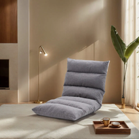 Chaise de canapé rembourrée réglable moderne avec support dorsal canapé pliant au sol chaise longue pour adultes loisirs allongés