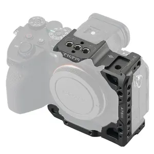 Tilta TA-T18-HCC Half Camera Cage para Sony a7S III minimiza o desgaste e suporta muitos outros acessórios Tiltaing (sem câmera)