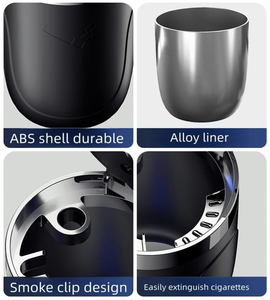 High-Appearance Universal Automatic Car Ashtray ABS Model with Light Features - Product Image 5