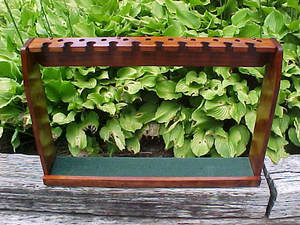 Présentoir de sol rouge en bois massif pour 10 couvre-têtes de clubs de golf <span class=keywords><strong>Scotty</strong></span> <span class=keywords><strong>Cameron</strong></span> Putters - Product Image 3