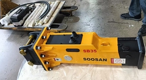 Martillo hidráulico silencioso SOOSAN SB35 para miniexcavadora, accesorio para demolición de rocas y trabajos de construcción - Product Image 3