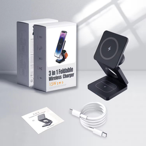 Estación de Carga Inalámbrica 3 en 1: Carga tu Teléfono, Reloj y Auriculares en un Elegante Soporte - Product Image 6