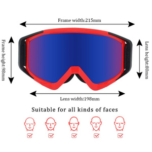 Lunettes de motocross polarisées anti-buée, lunettes de soleil de sport moto design, lunettes de sécurité <span class=keywords><strong>pour</strong></span> moto tendance <span class=keywords><strong>pour</strong></span> hommes, logo personnalisé - Product Image 2
