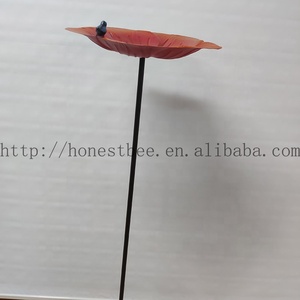 Mangeoire pour oiseaux en forme de fleur, 1 pièce, support pour le bain, graines d'eau, pétales rondes, décorations de <span class=keywords><strong>jardin</strong></span> - Product Image 2