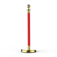 Gold VIP Crowd Control Post Seil rungen Theater Warteschlange Weg Pole Barrier Roter Teppich für Ausstellungen Verkehr