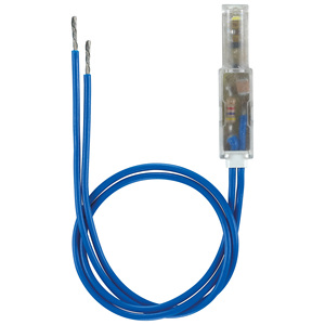 <b>LED</b> Indicator <b>Light</b> 110-250V 0.3W 15cm Blue <b>Wire</b> With Clear Housing - Product Image 1