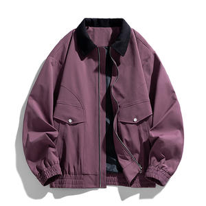 Chaqueta explosiva con logo personalizado para hombre, nueva colección de otoño, cuello béisbol, chaqueta corta cómoda y a la moda. - Product Image 3