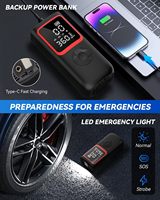Compresseur de voiture portable 6000mAh & 150PSI pompe à air sans fil voiture allume-cigare pompe de gonflage