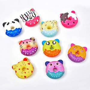 Donut Squishies en mousse PU parfumée à remontée lente, anti-stress, Panda Chat, jouet sensoriel pour enfants de 5 à 7 ans - Product Image 3