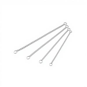 Collier pour chien de style occidental élégant de 2,0 mm * 35 cm, personnalisé, en caoutchouc durable avec décoration en ruban pour l'entraînement - Product Image 1