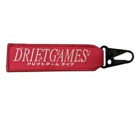 Promotion : Porte-clés brodés personnalisés Driftgames, étiquettes tissées avec logo de marque pour l'aviation