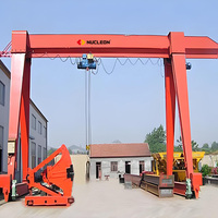 Grue portique monopoutre mobile sur rail de type MH de la marque NUCLEON, 5 tonnes, 10 tonnes, 20 tonnes, 30 tonnes, pour quai de chargement extérieur