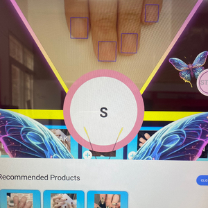 Distributeur automatique de nail art 3D à écran tactile 21 pouces avec retour de monnaie, paiement par carte de crédit, code QR, gestion cloud et graphiques personnalisables pour la beauté - Product Image 2
