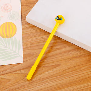 D-08038 niedlichen Silikon Smiley Ausdruck Gel Pen Kreative Cartoon Lernen Briefpapier Wasser Pen Hochwertige Büro Zeichen Stift - Product Image 4