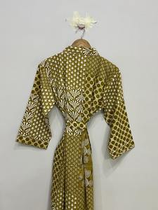 Kimono de Manga Larga 100% Algodón, Impresión Digital, Transpirable y Ecológico, Corte Holgado, Aproximadamente 50 Pulgadas - Product Image 4